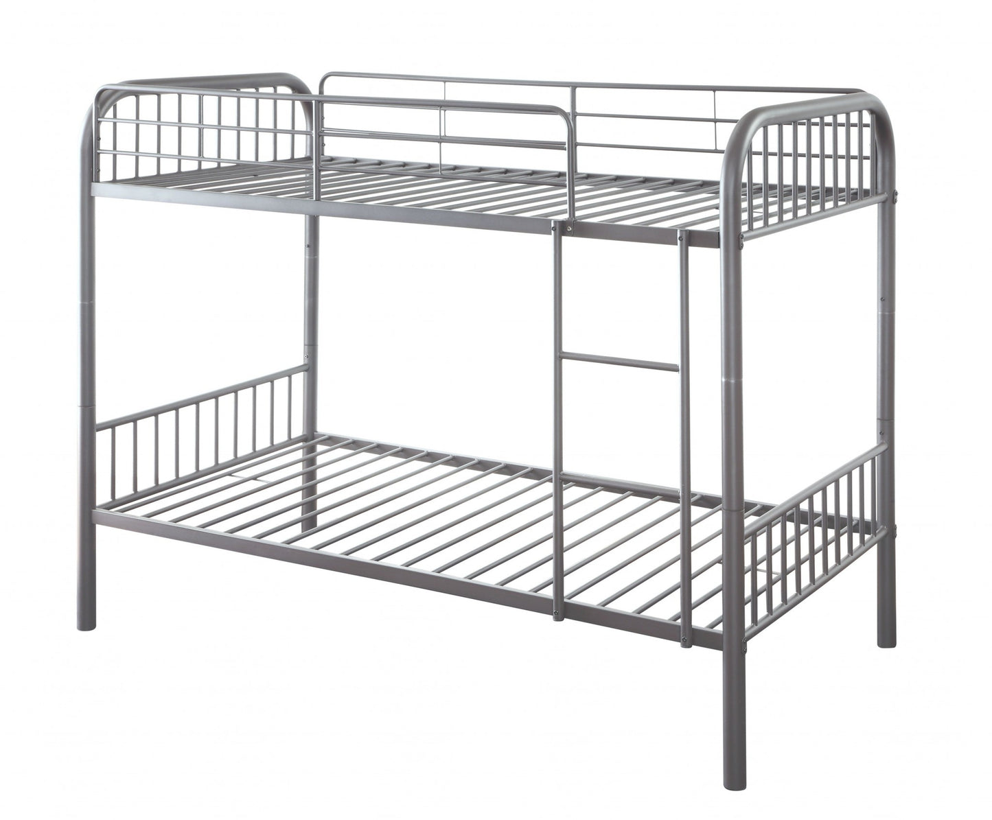 Gunmetal Twin Over Twin Metal Bunk Bed