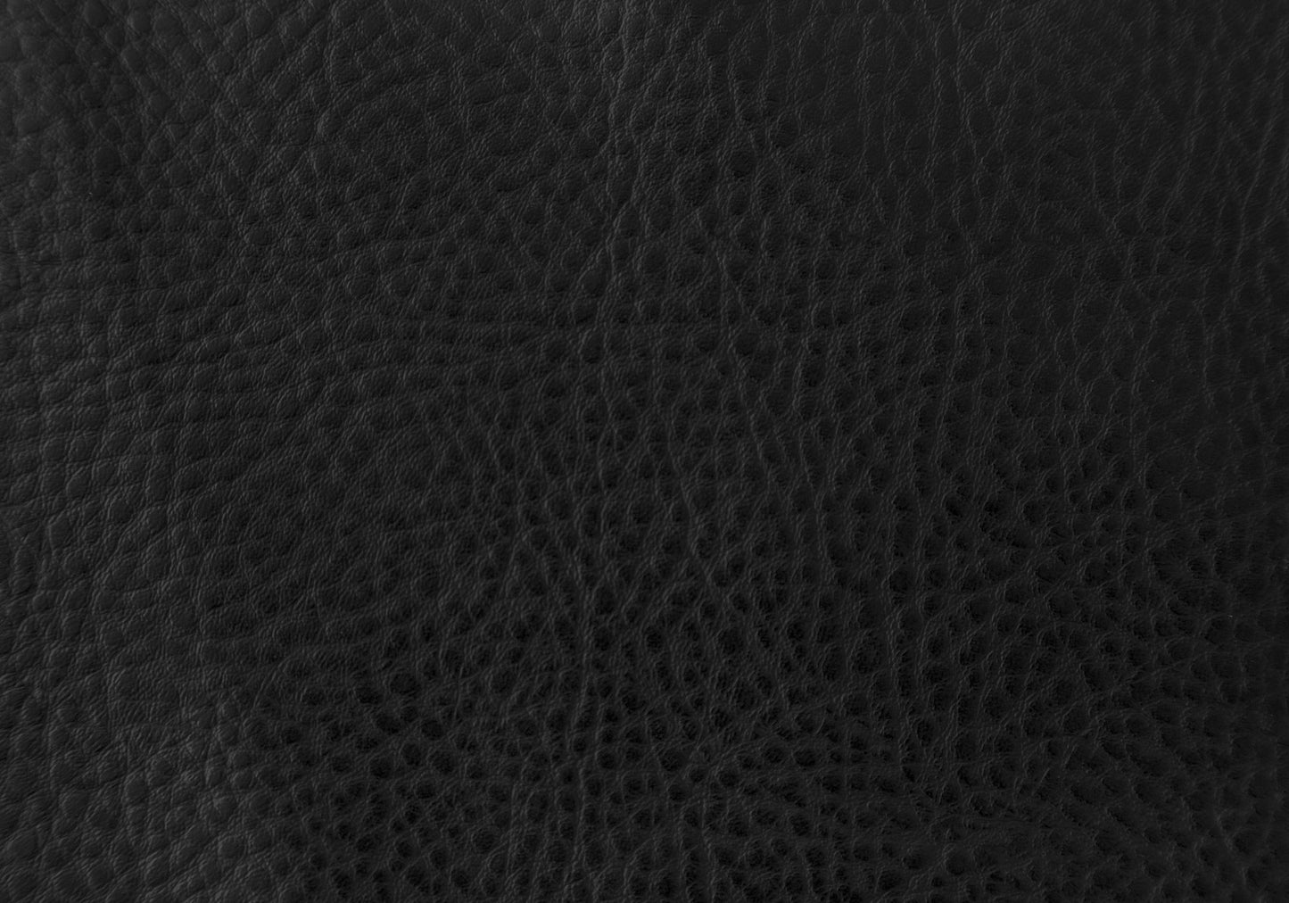 Set of Two Black Upholstered Faux Leather Dining Side Chairs