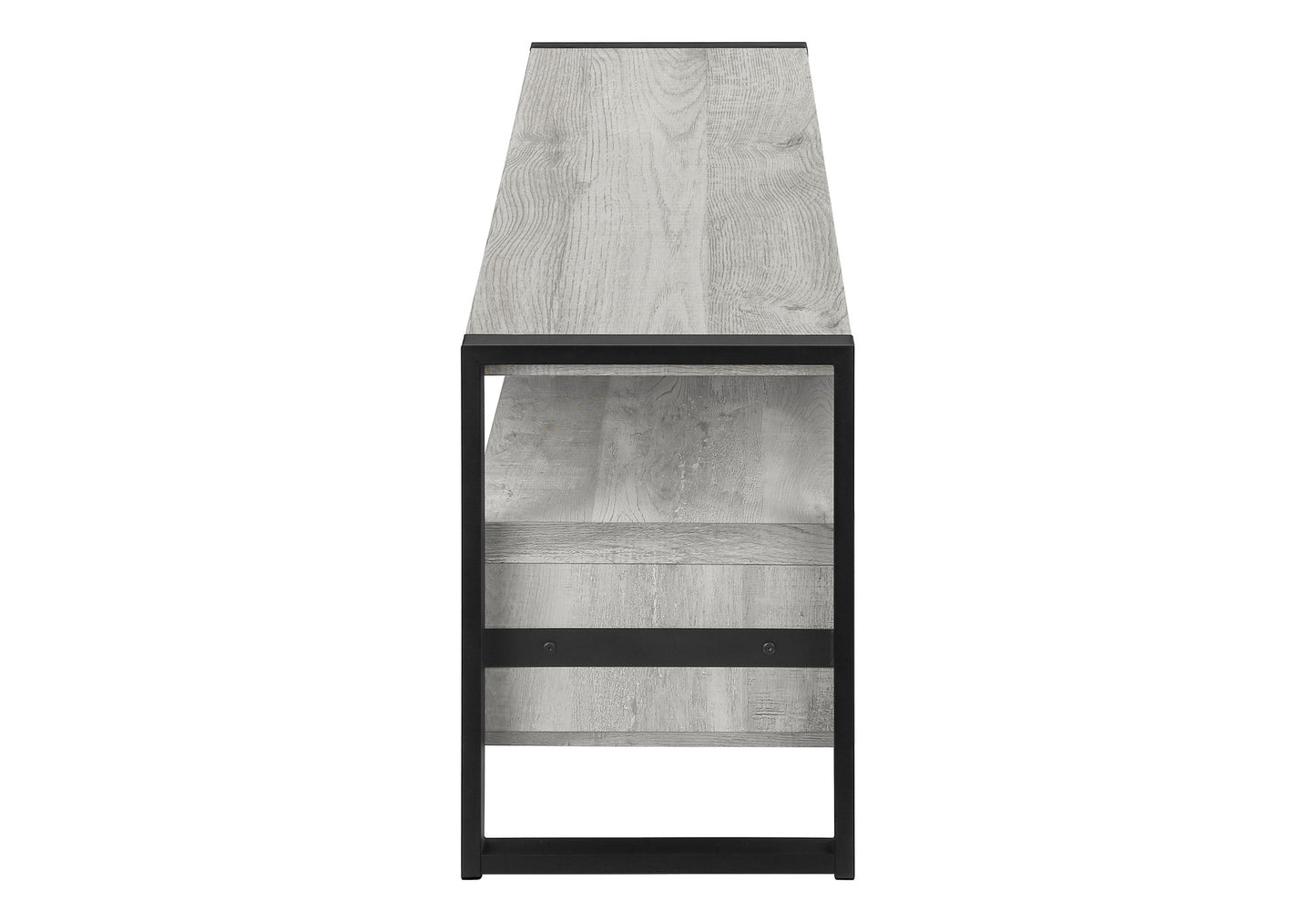 59" Brown and Black Cabinet Enclosed Storage TV Stand