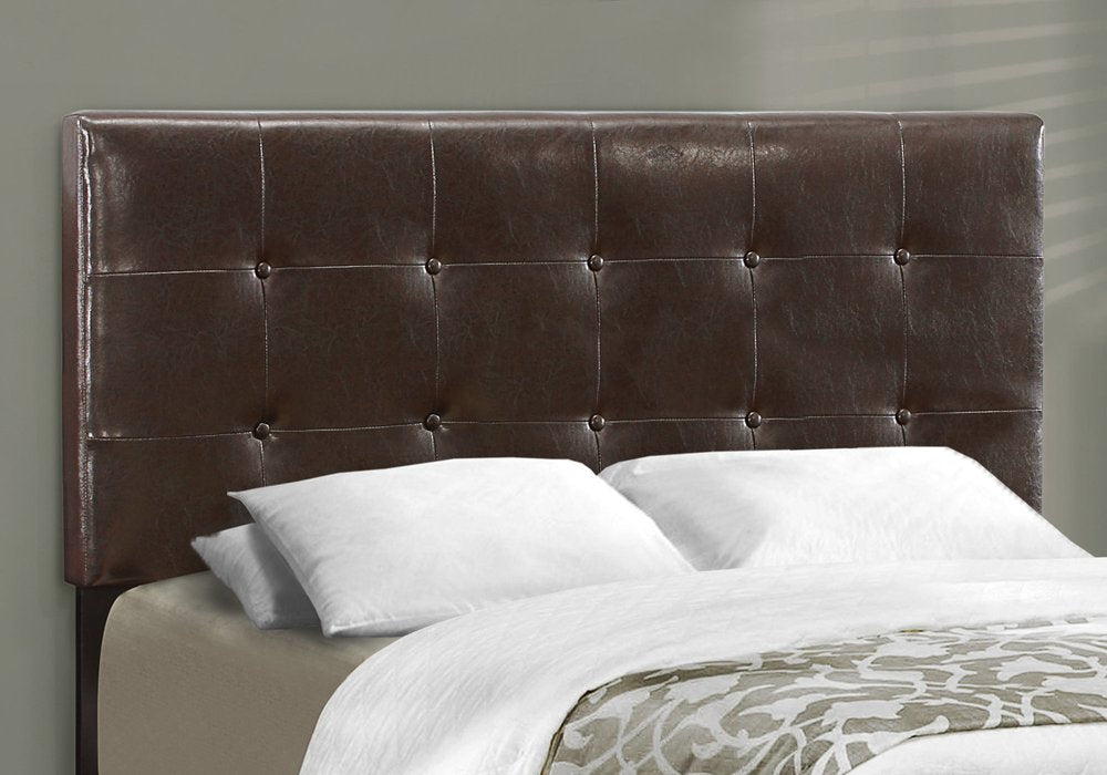 Beige Full Tufted Upholstered Bed Frame
