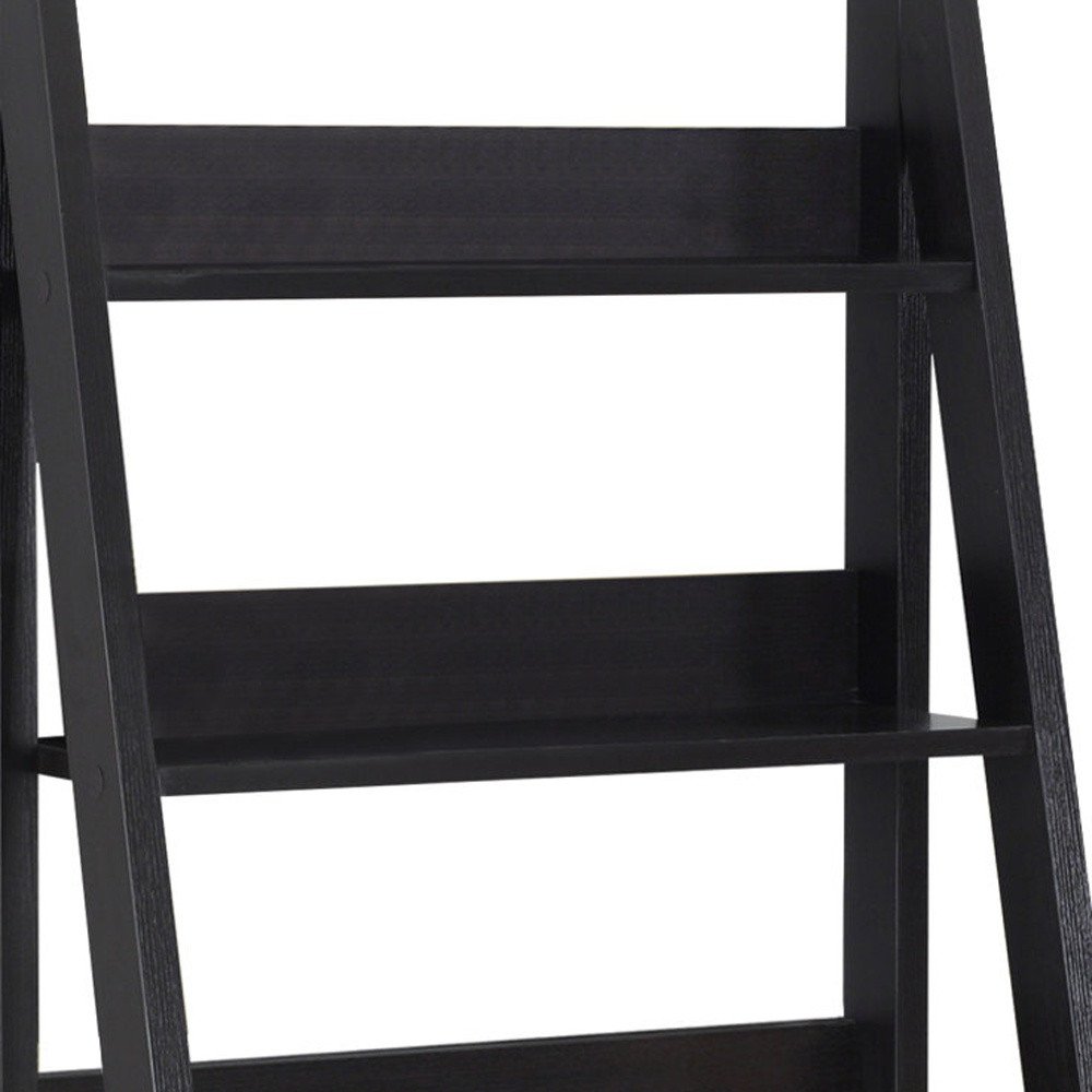 26" Taupe Wood Ladder Desk