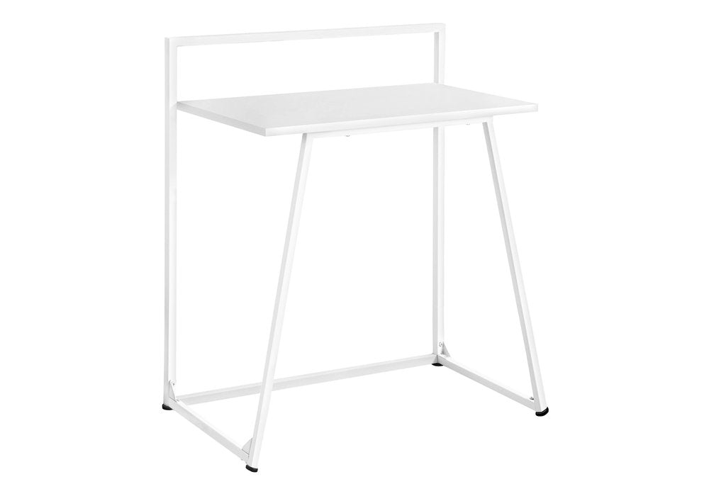 18" White and Gray Computer Desk