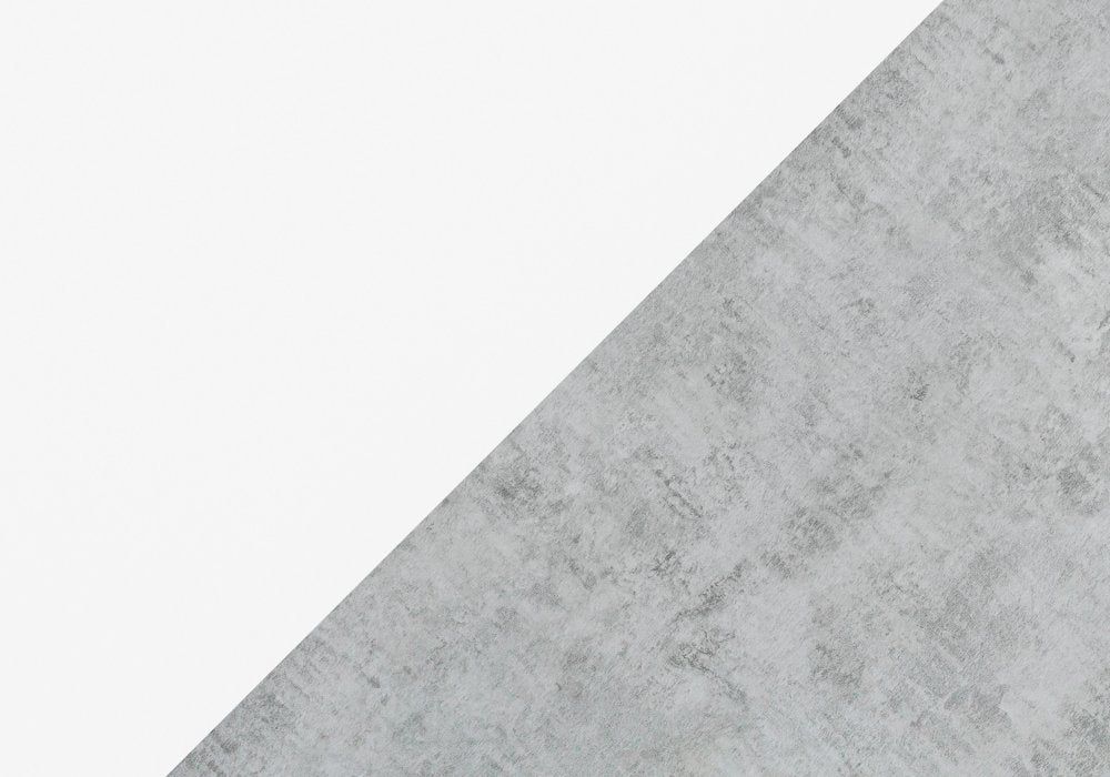 47" Taupe and Silver L Shape Computer Desk With Two Drawers