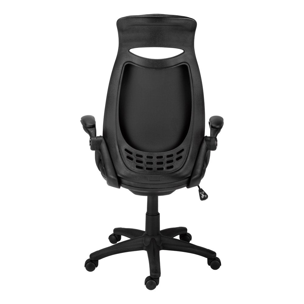 Black Adjustable Swivel Fabric Rolling Executive Office Chair
