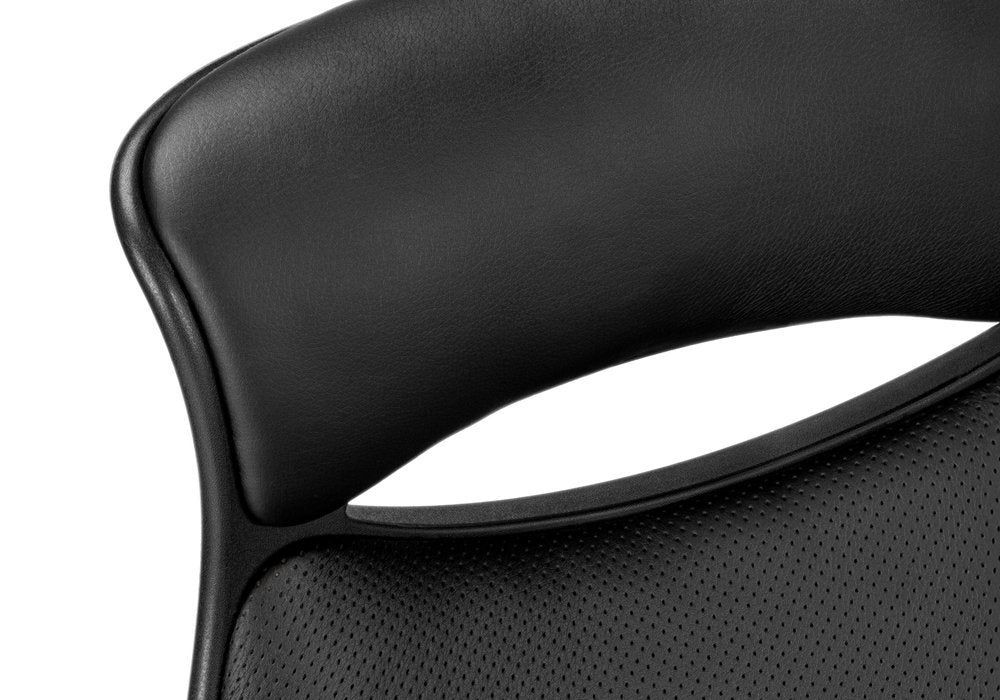 Black Adjustable Swivel Fabric Rolling Executive Office Chair
