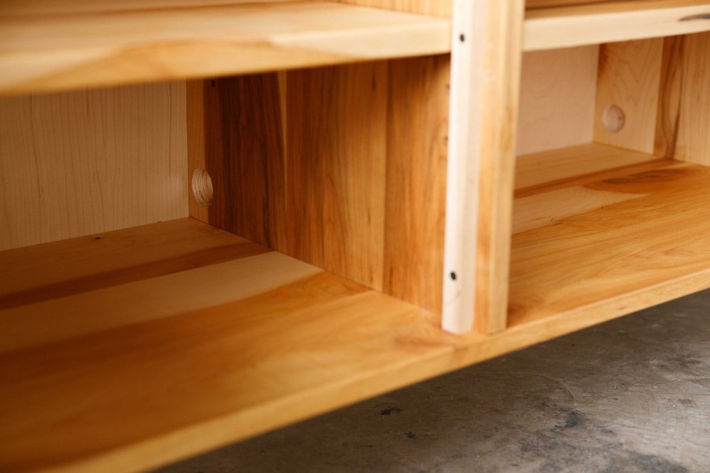 72" Solid Wood Enclosed and Open Storage TV Stand