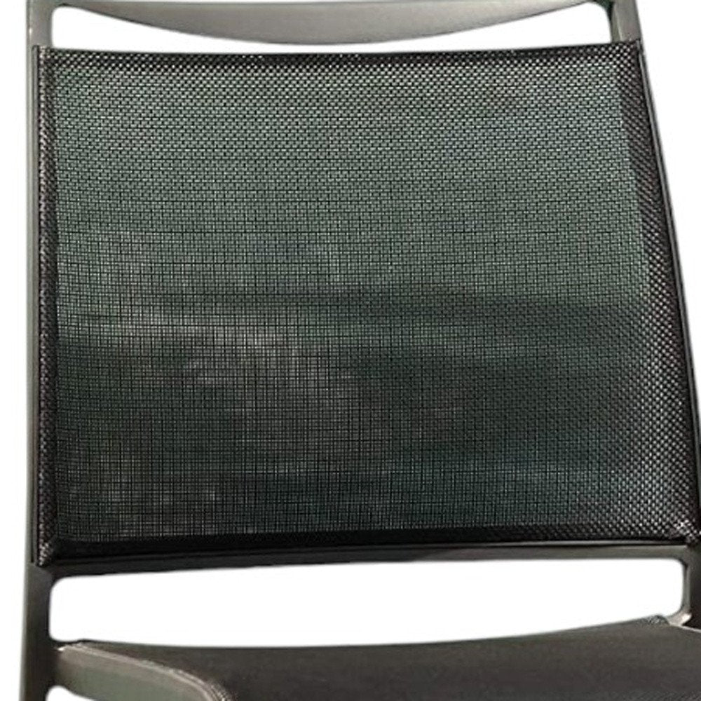 Set of Two Gray Dining Side Chairs