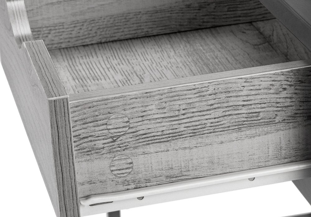 42" Gray and Dark Gray Computer Desk