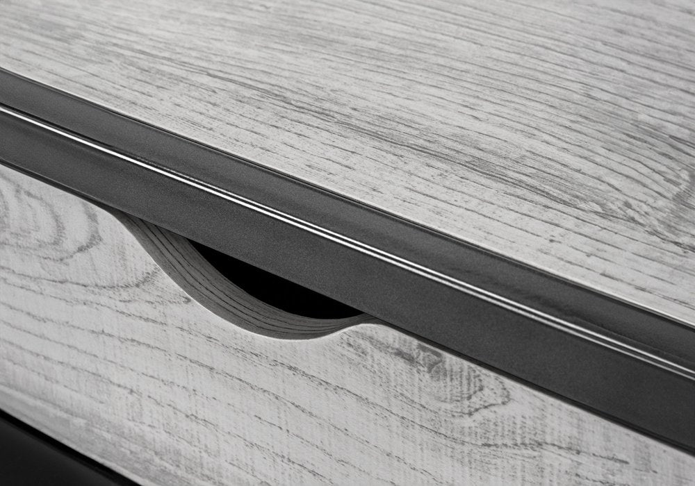 42" Gray and Dark Gray Computer Desk