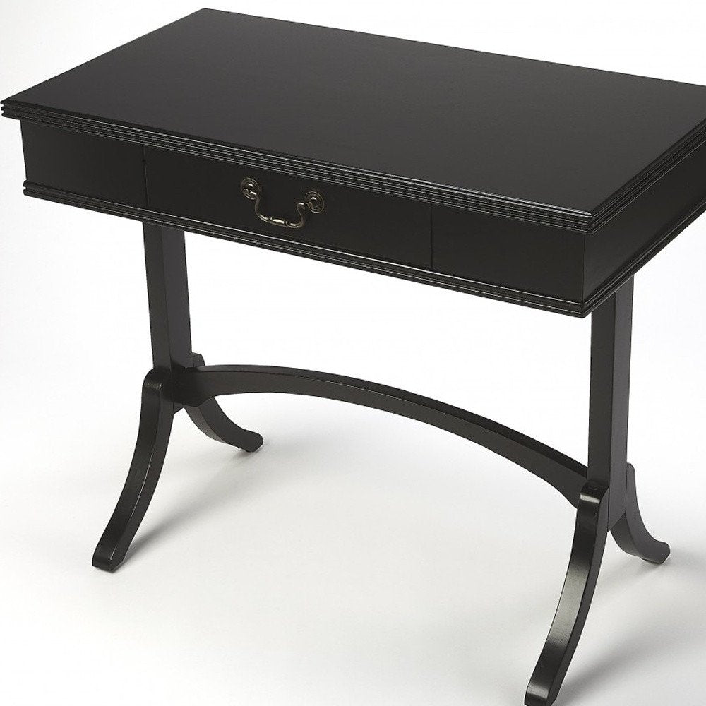 Acacia And Pinewood Black Writing Desk