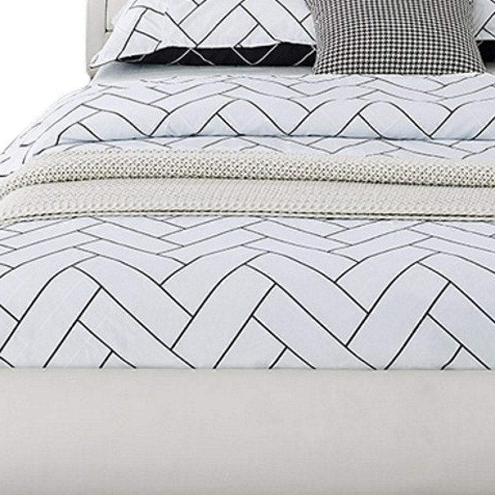 Black Faux Leather Queen Bed Frame