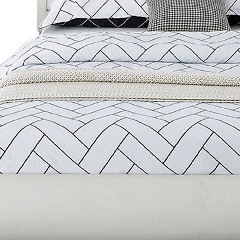 Black Faux Leather Queen Bed Frame