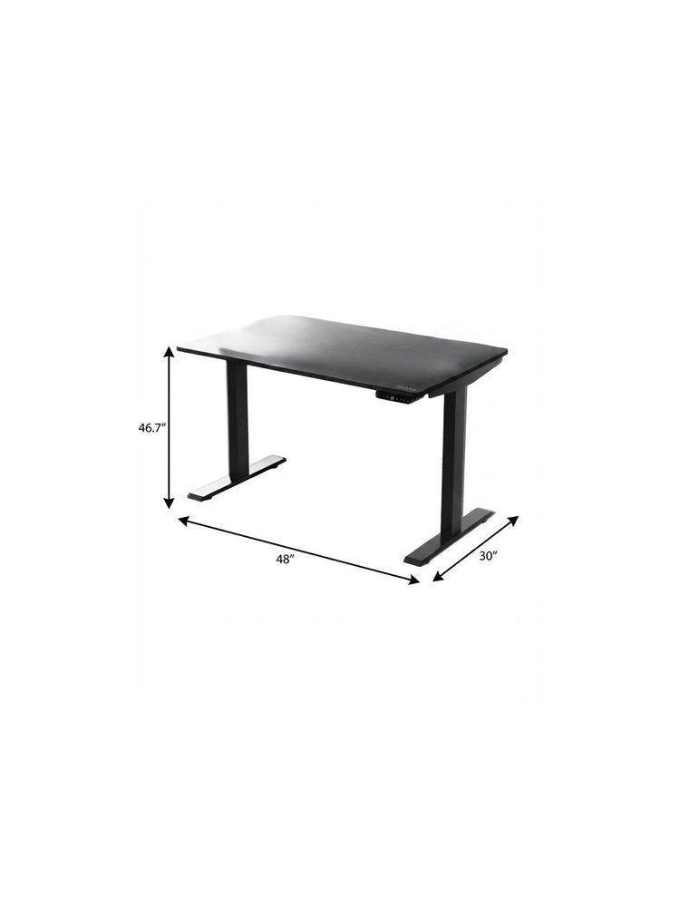 48" Adjustable Black Stainless Steel Standing Desk