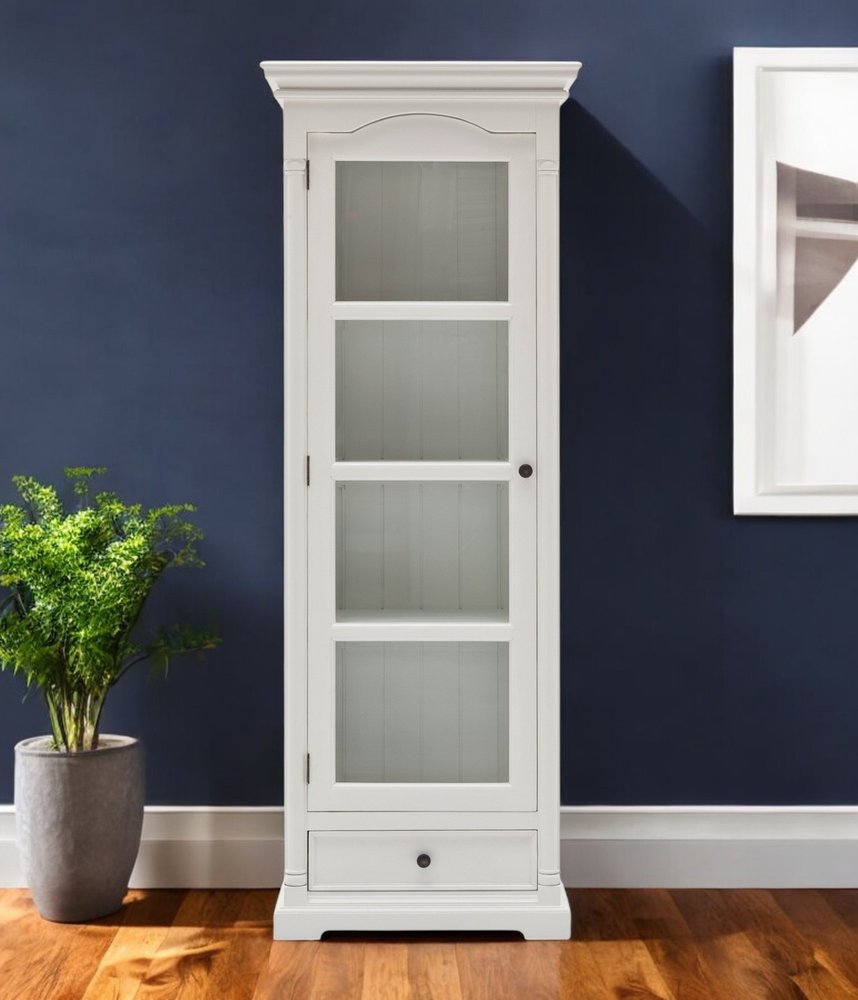 75" White Solid Wood Pantry Or Storage Closet