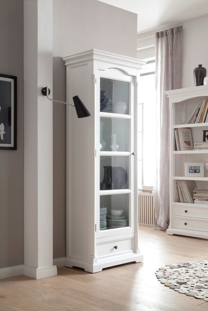 75" White Solid Wood Pantry Or Storage Closet