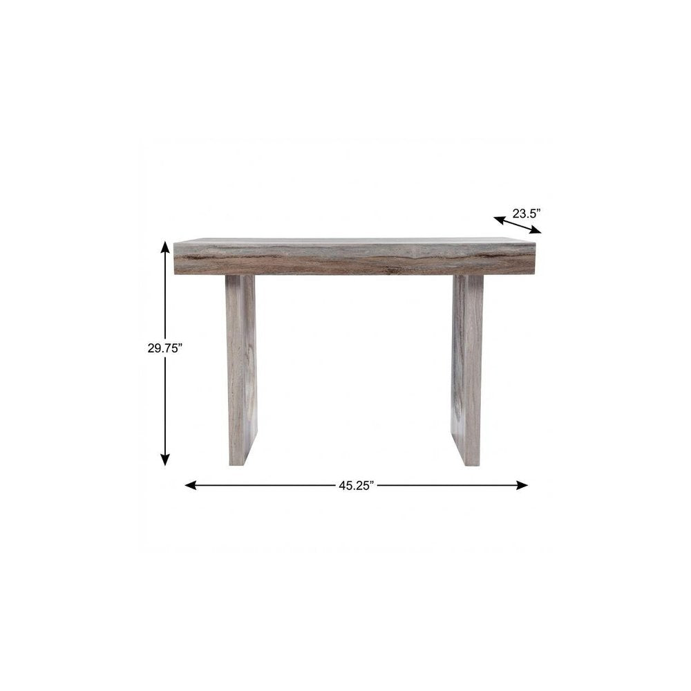 45" Brown Writing Desk