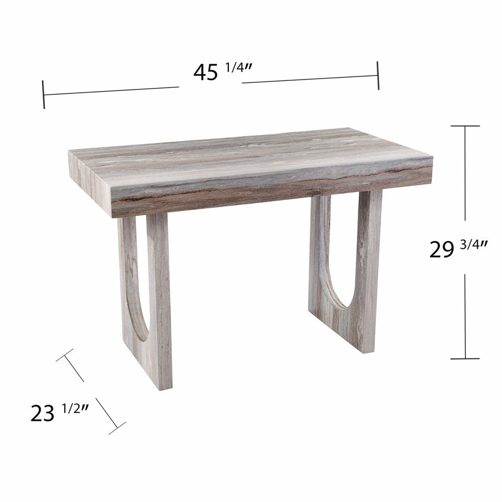 45" Brown Writing Desk