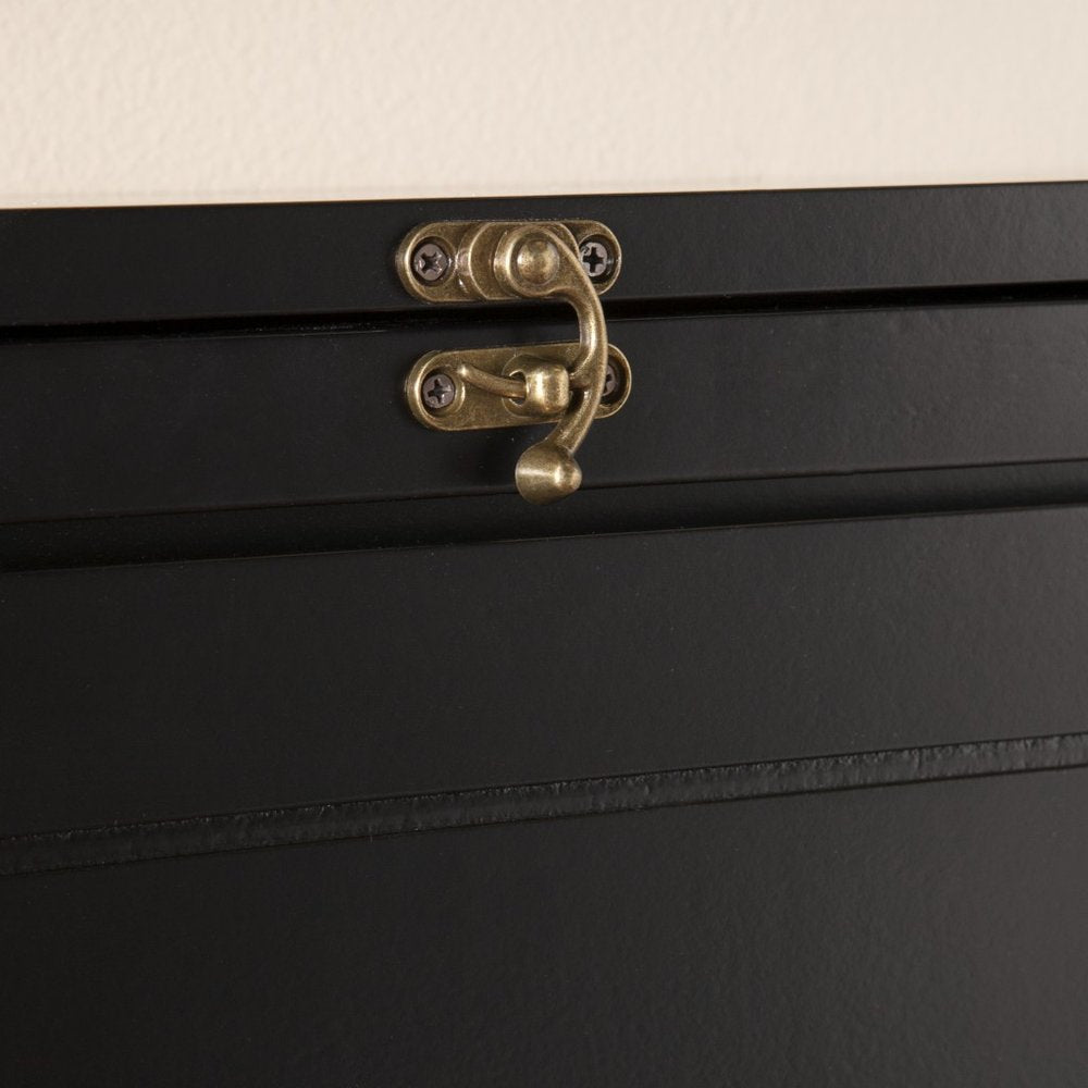 22" Black Secretary Desk