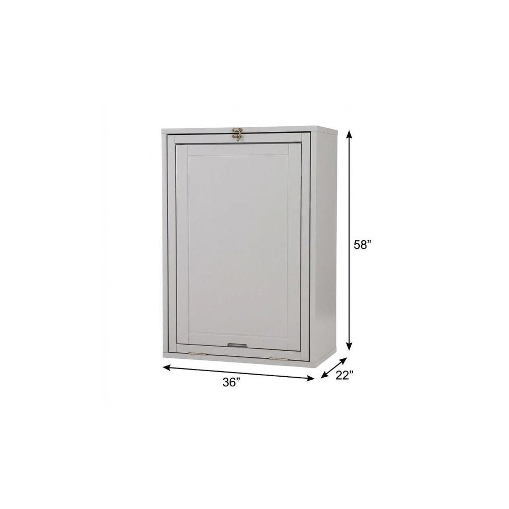 36" Gray Wall Mounted Floating Desk