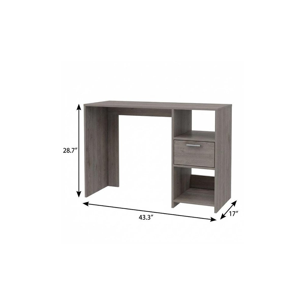 43" Light Gray Computer Desk