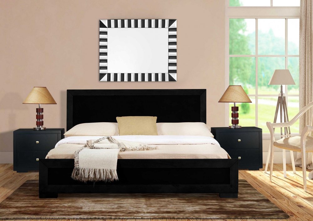 Cherry Blossom Pink Wood King With Yes Bed Frame