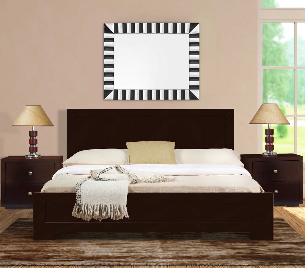 Cherry Blossom Pink Wood King With Yes Bed Frame