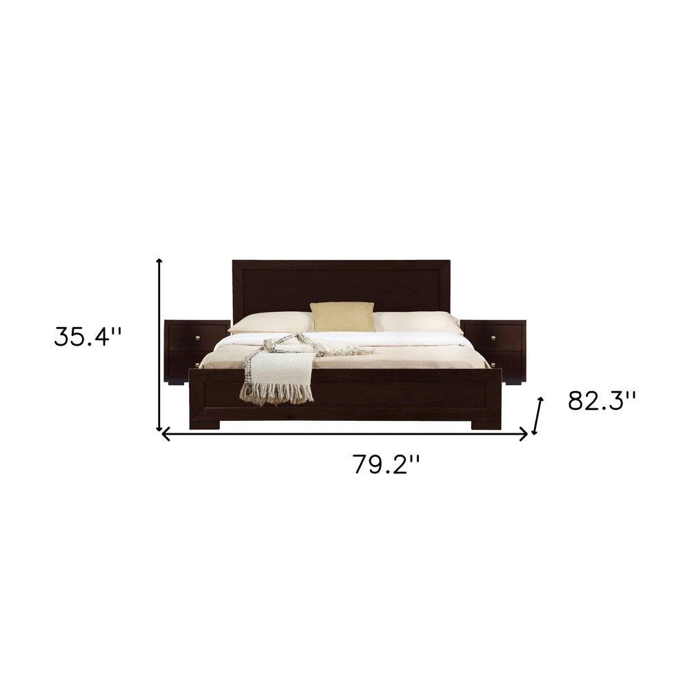 Cherry Blossom Pink Wood King With Yes Bed Frame