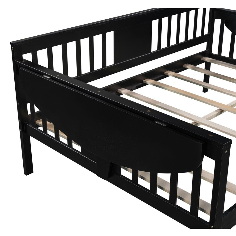 Espresso Wood Full Bed Frame