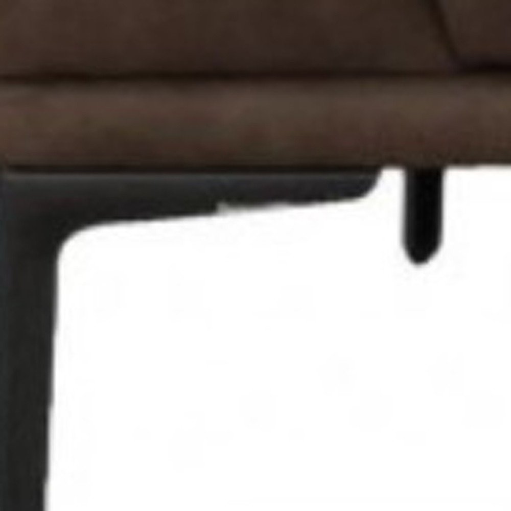 Modern 78" Brown Loveseat With Removable Cushions