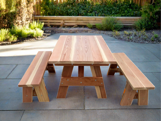 Outdoor Kids Redwood Picnic Table