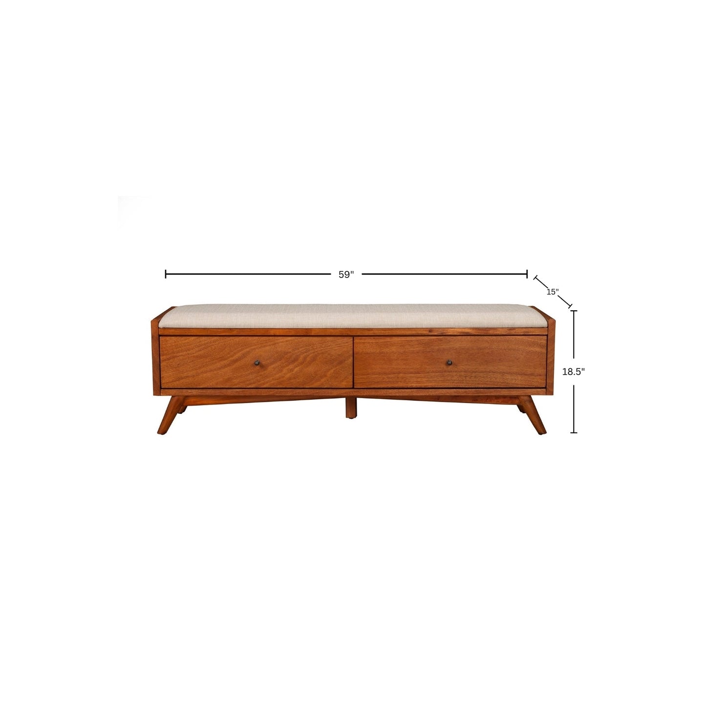 Flynn Bench, Cherry Acorn