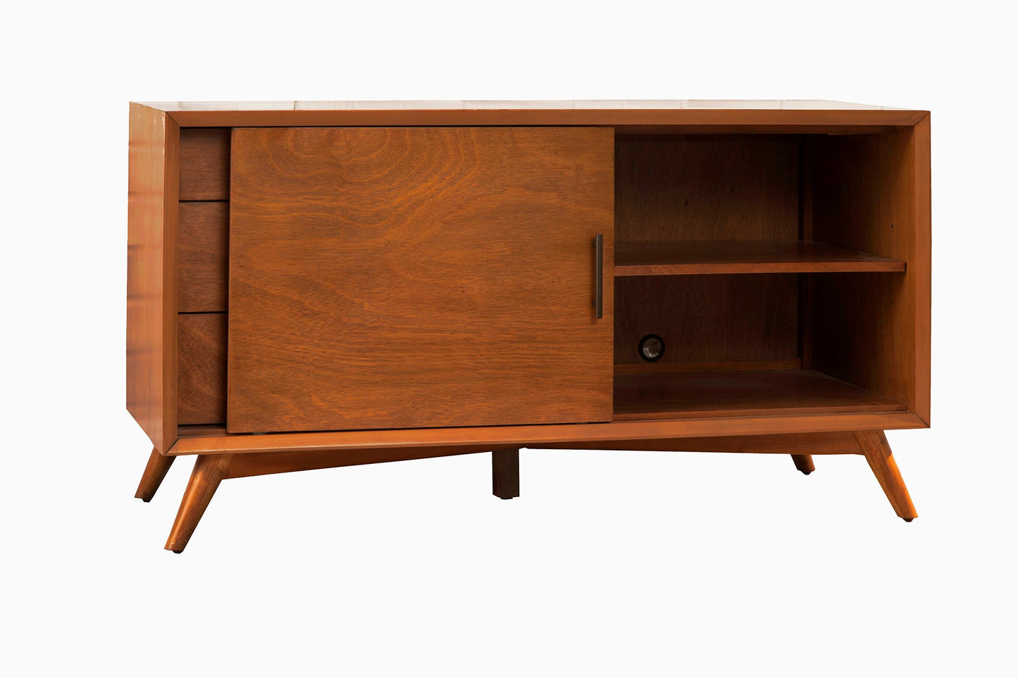 Flynn Small TV Console, Cherry Acorn