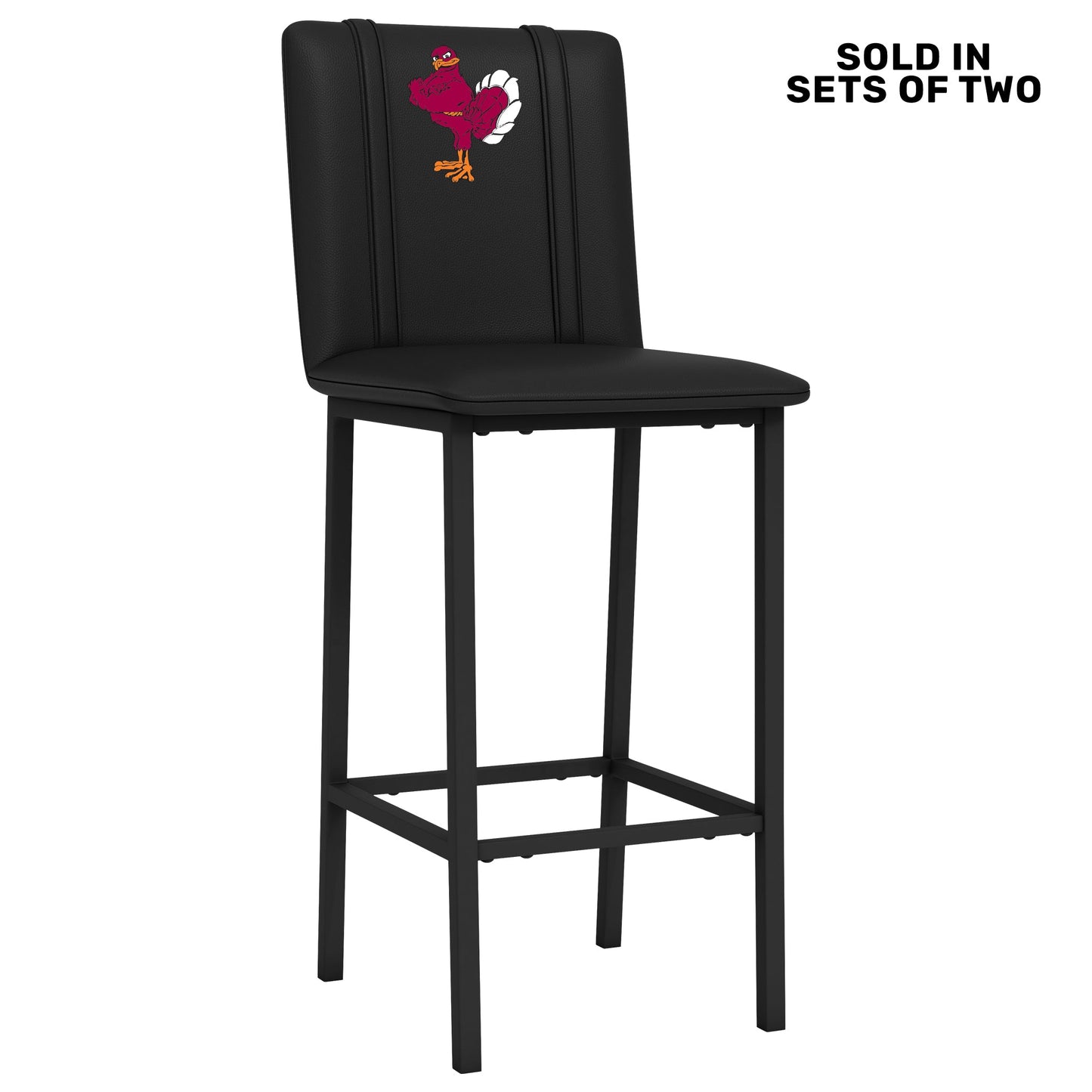 Bar Stool 500 with Virginia Tech Hokies Stand Logo Set of 2