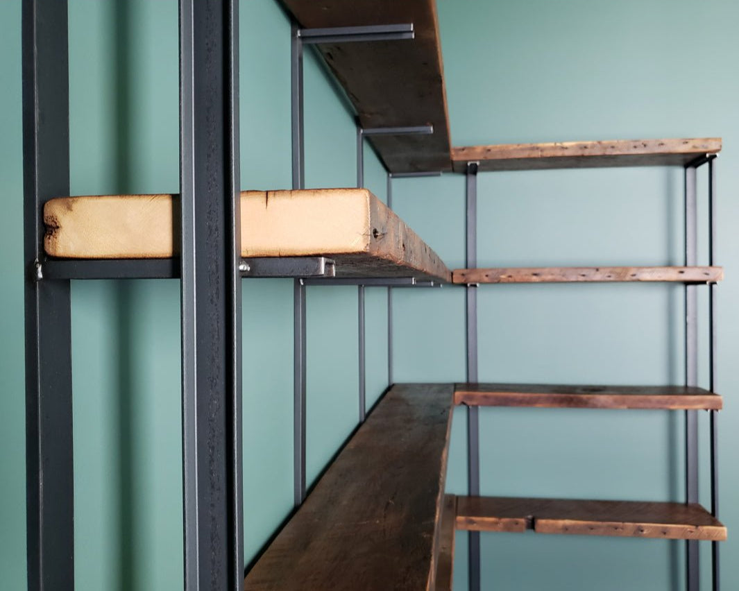 Wall Mount 5 Shelf Unit: 58" H