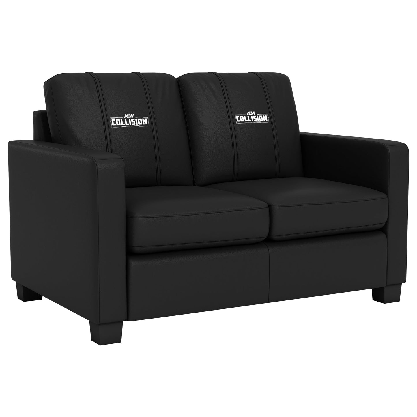 Dyno Stationary Loveseat with All Elite Wrestling Collision White Logo