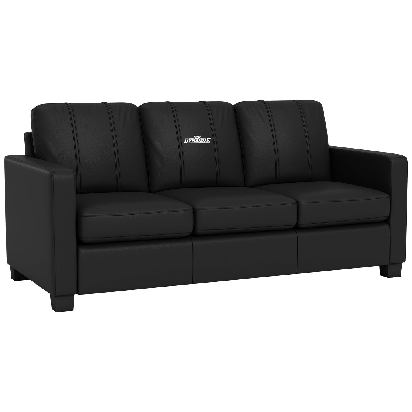 Dyno Stationary Sofa with All Elite Wrestling Dynamite White Logo