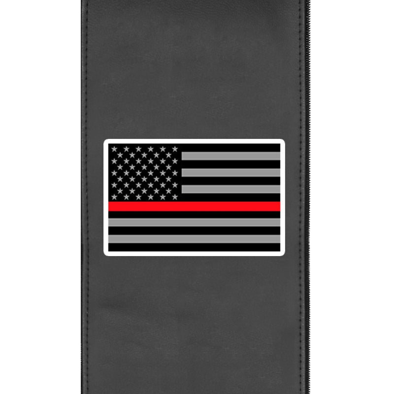 Curve Task Chair with Red Line Flag Logo Panel