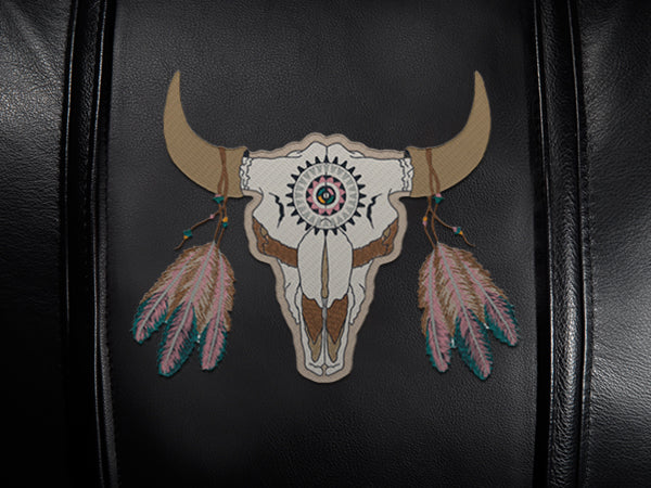 Curve Task Chair with Painted Skull Logo Panel