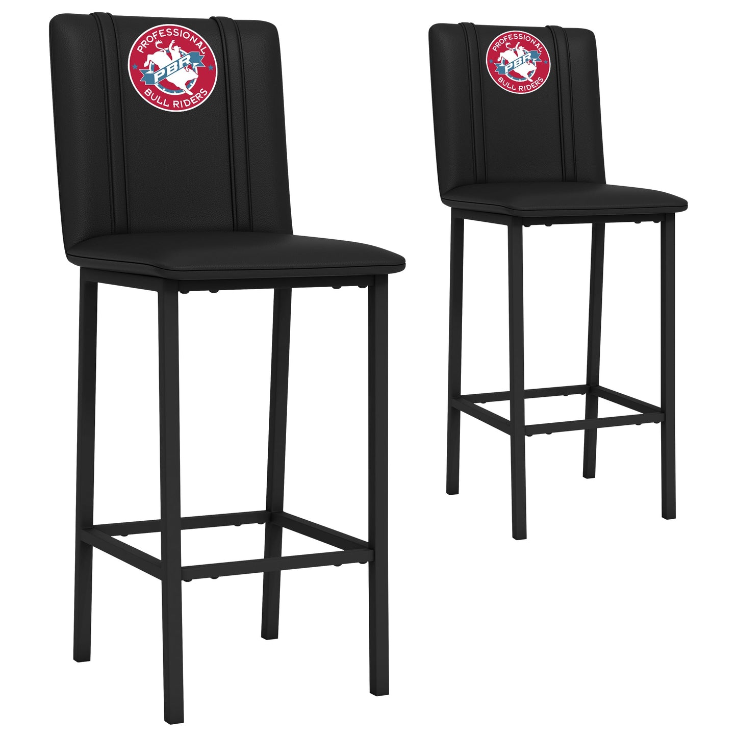 Bar Stool 500 with Professional Bull Riders Vintage Logo Set of 2