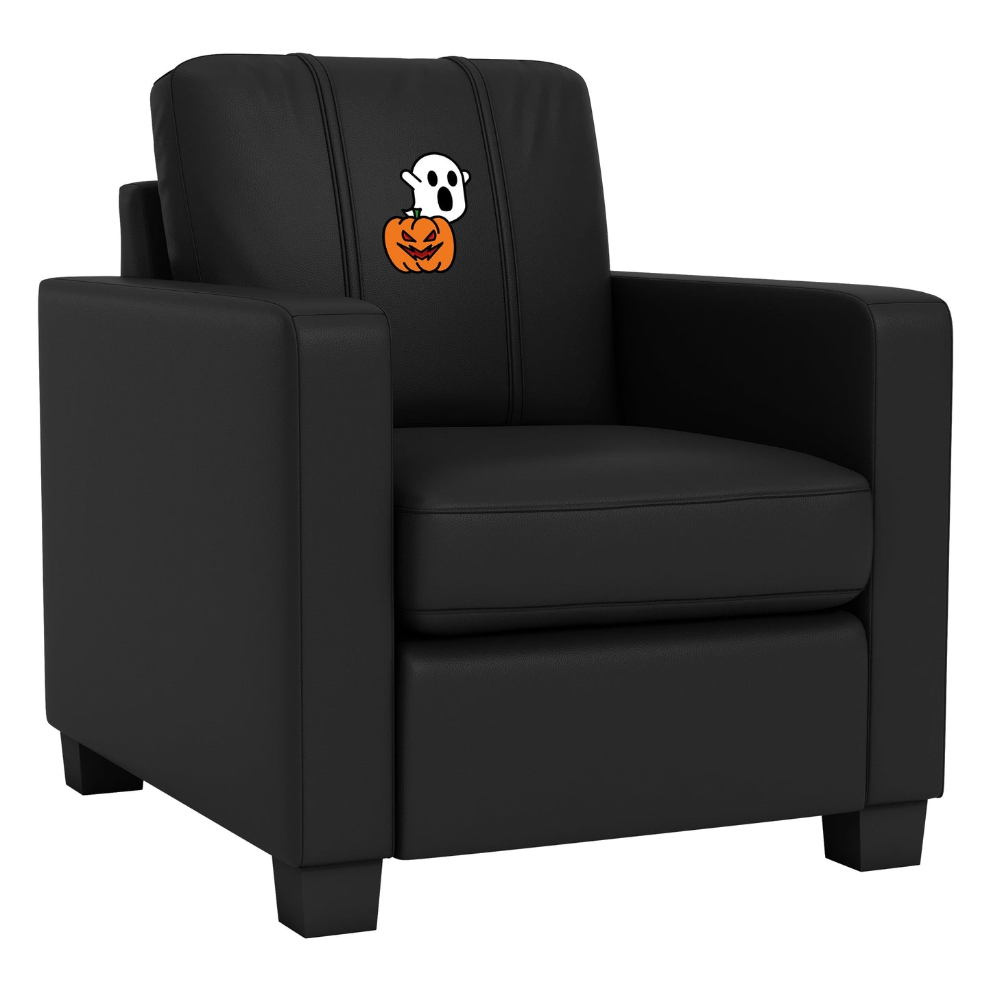 Dyno Stationary Club Chair with Spooky Pumpkin Patch Logo