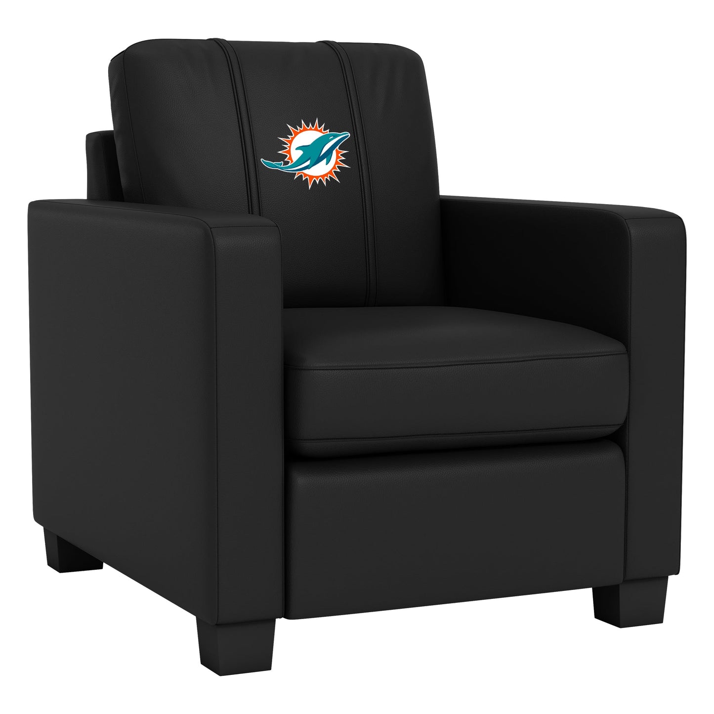 Dyno Stationary Club Chair with Miami Dolphins Primary Logo