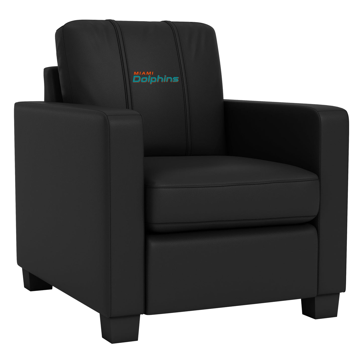 Dyno Stationary Club Chair with Miami Dolphins Secondary Logo