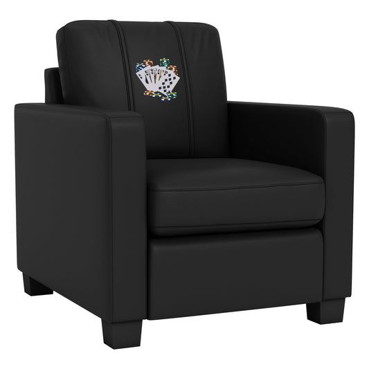 Dyno Stationary Club Chair with Royal Flush Logo Panel