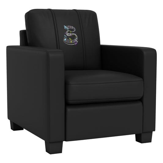 Dyno Stationary Club Chair with Music Notes Logo Panel