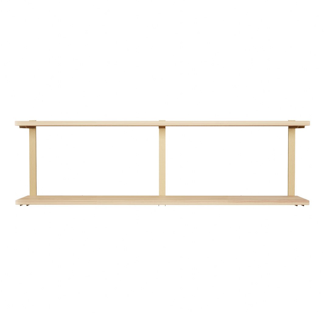 Wall Mount 2 Shelf Unit: 19.5" H