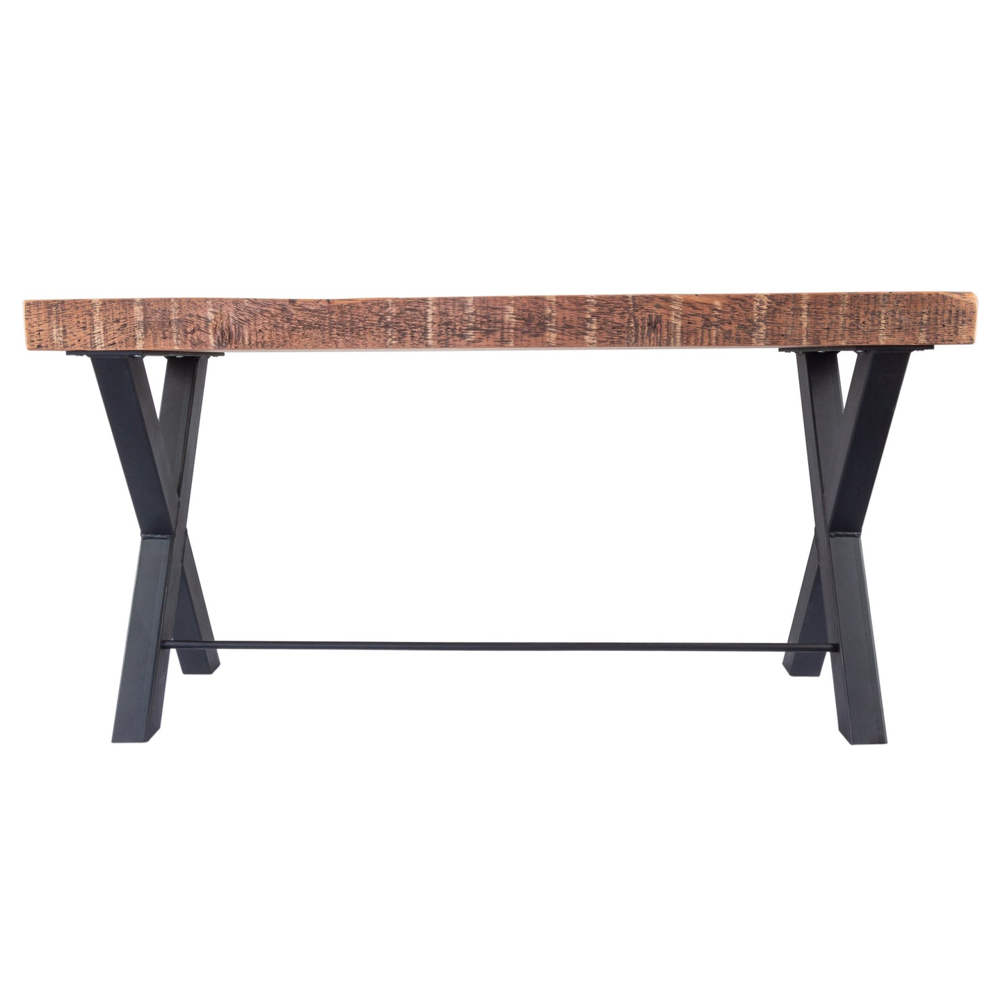 Counter Height Bench with "X" Metal Legs