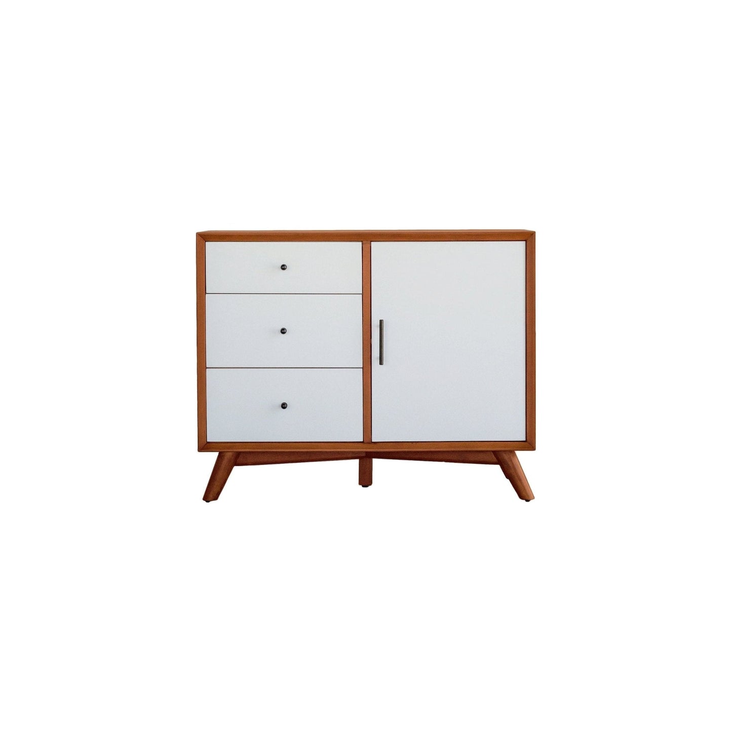 Flynn Accent Cabinet, Cherry Acorn/White