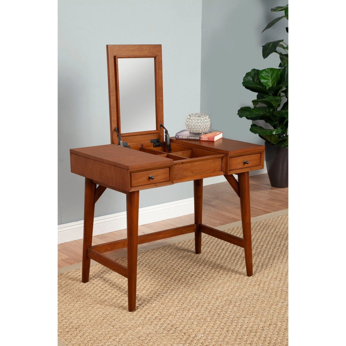 Flynn Bedroom Vanity, Cherry Acorn