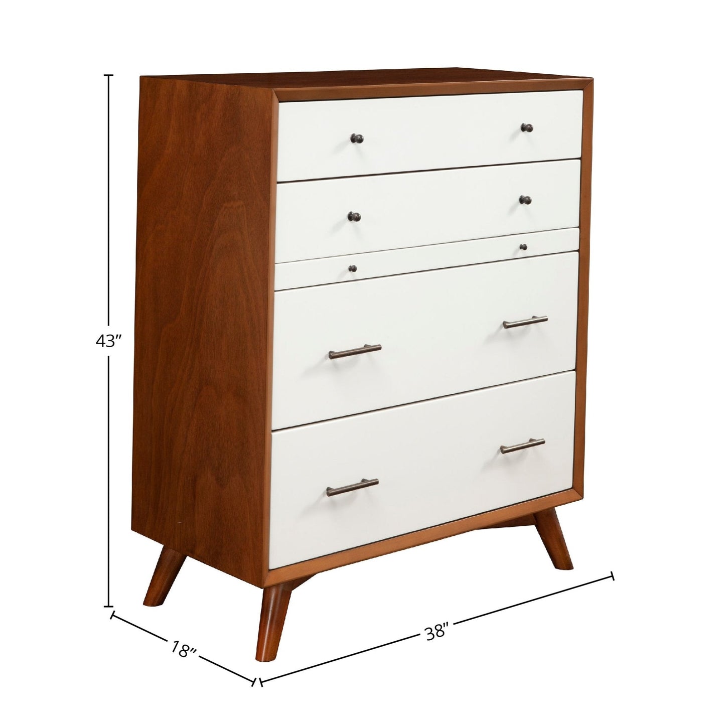 Flynn Chest, Cherry Acorn/White