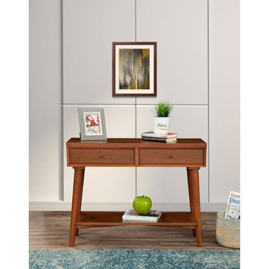 Flynn Console Table, Cherry Acorn